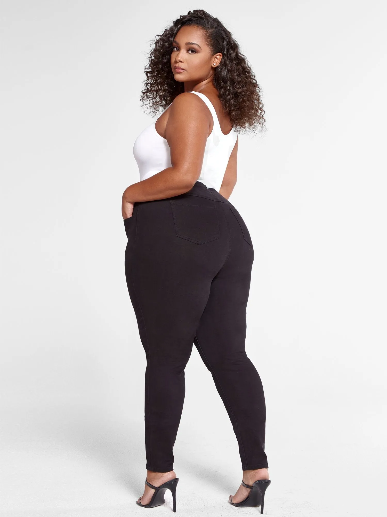 Super Skinny Jeans with Wide Waistband