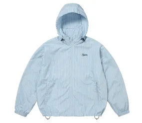 Supreme Reflective Pinstripe Track Jacket Light Blue