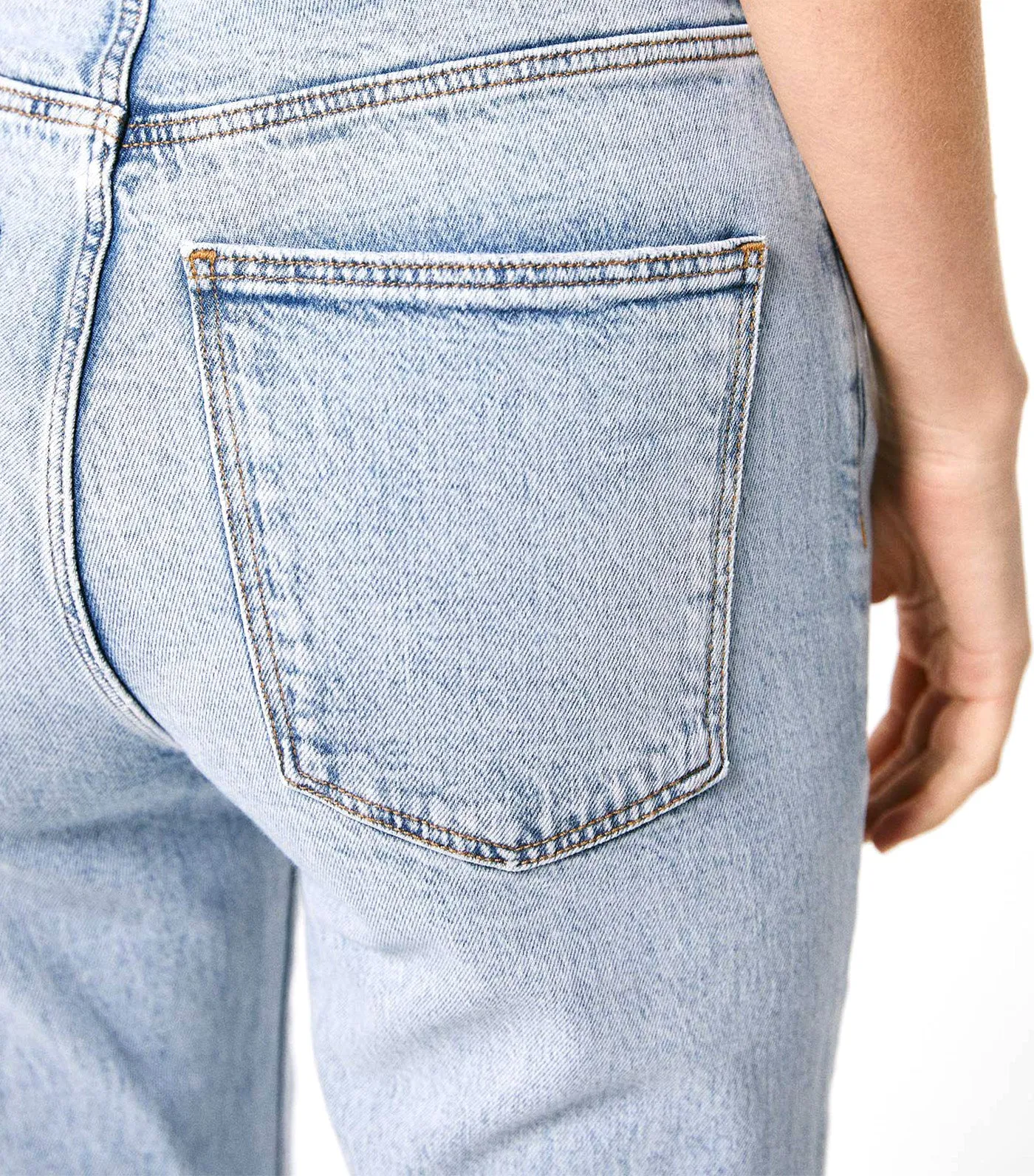 Sustainable Wash Straight Jeans Blue