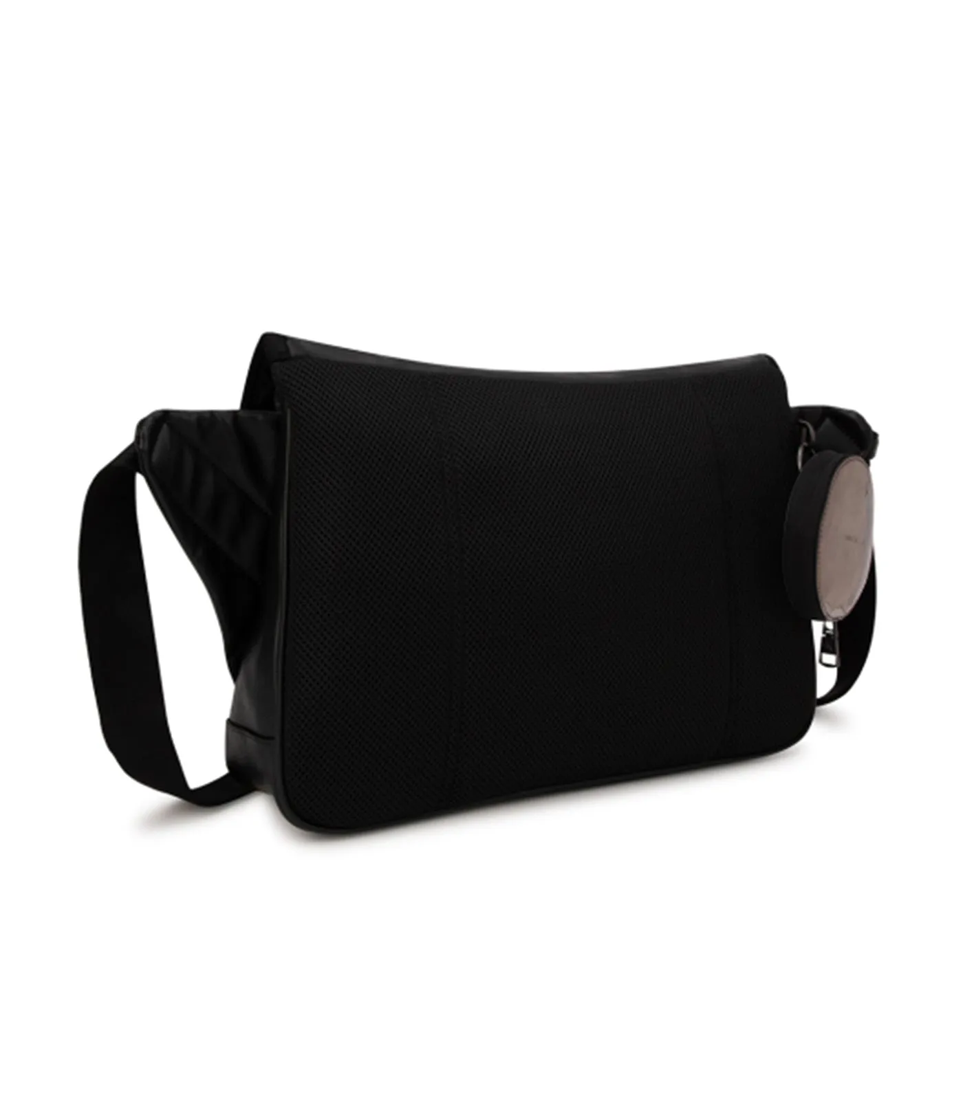 Tagged Messenger Bag Black