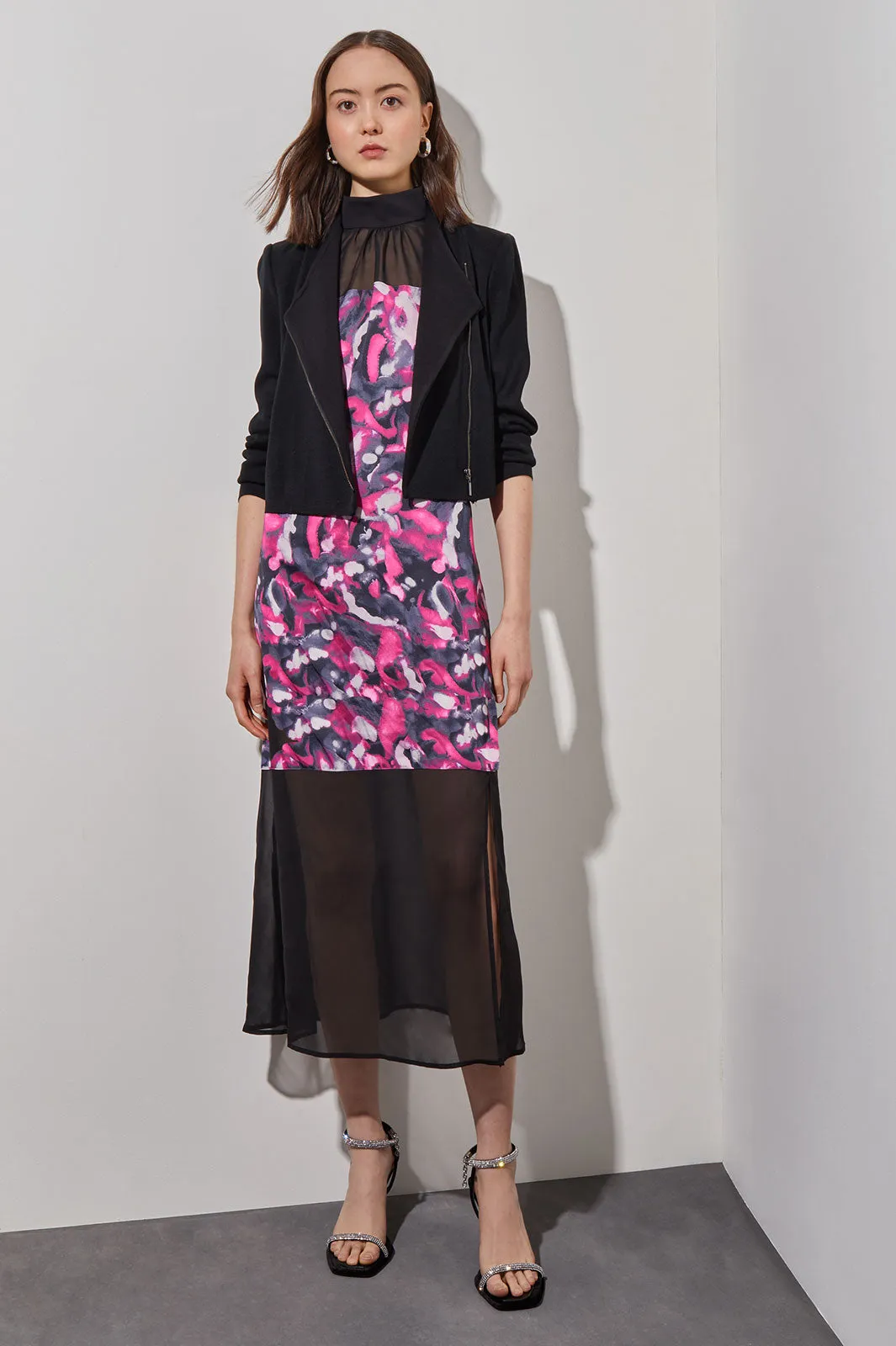 Tailored Moto Jacket - Zip-Front Knit
