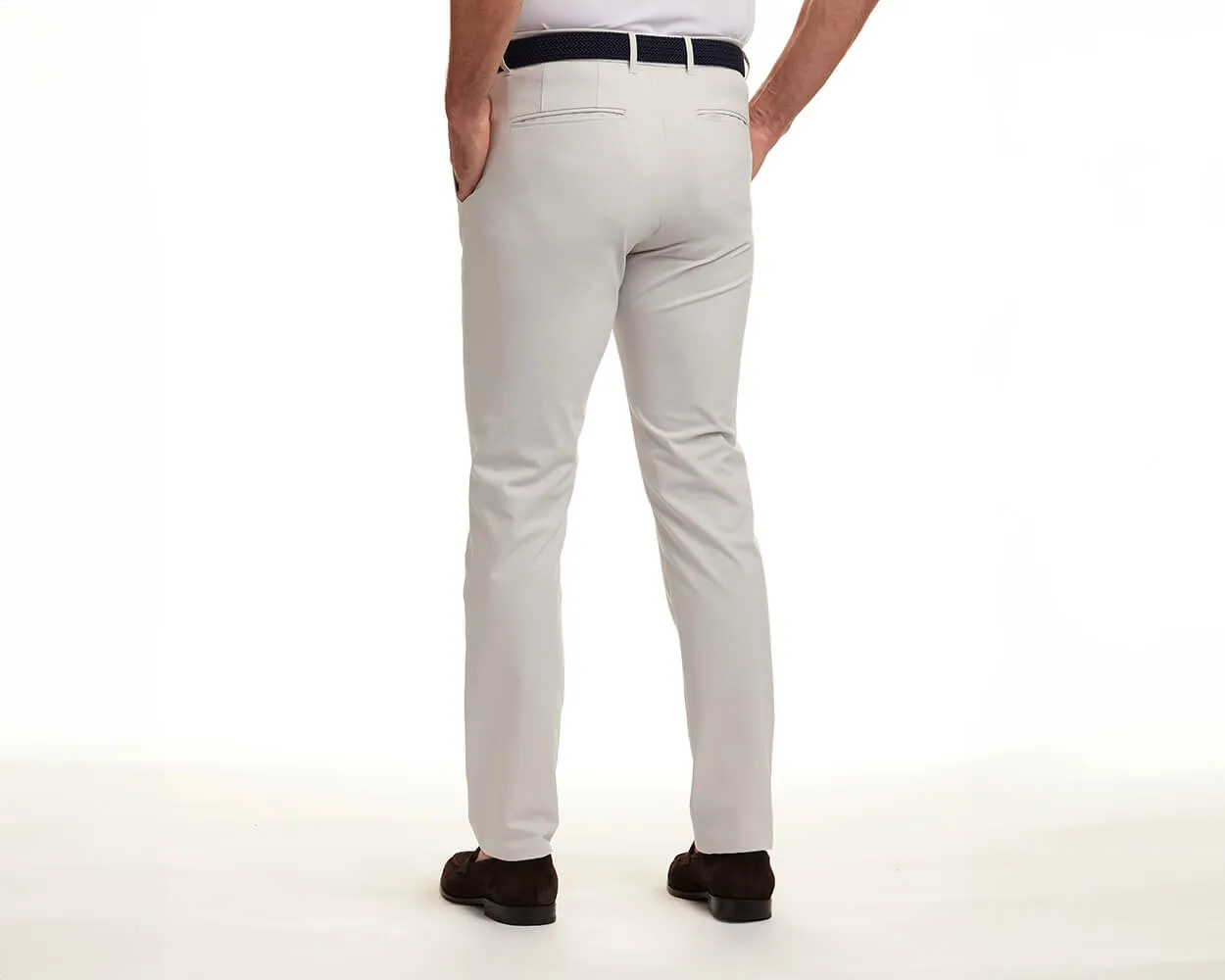 The Garvey Pant: Stone 34" Length