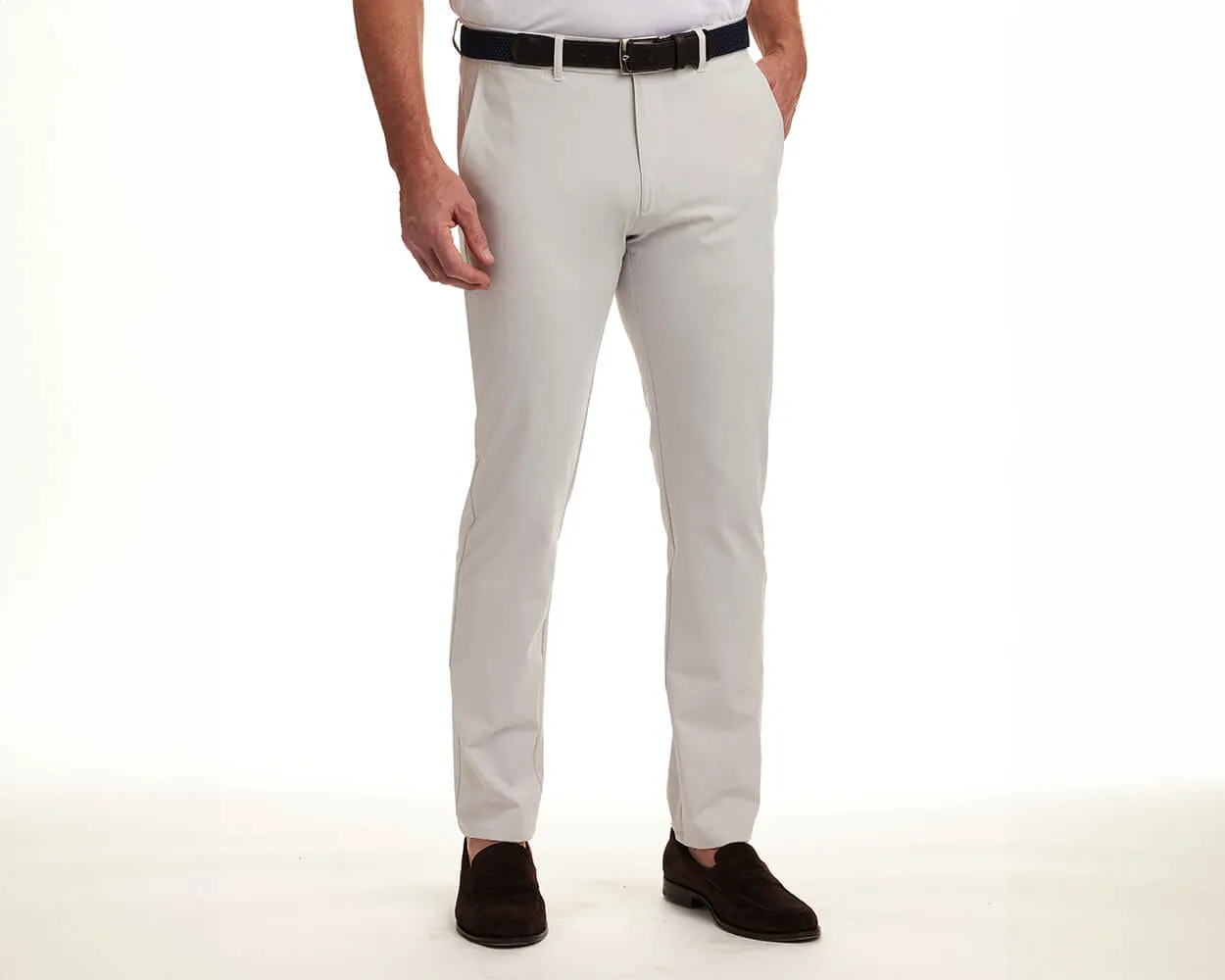 The Garvey Pant: Stone 34" Length