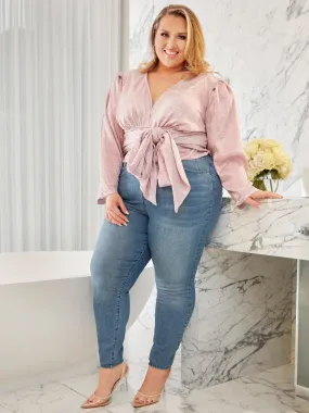 The Off Duty Ultra High Rise Skinny Jeans in Dark Blue Wash