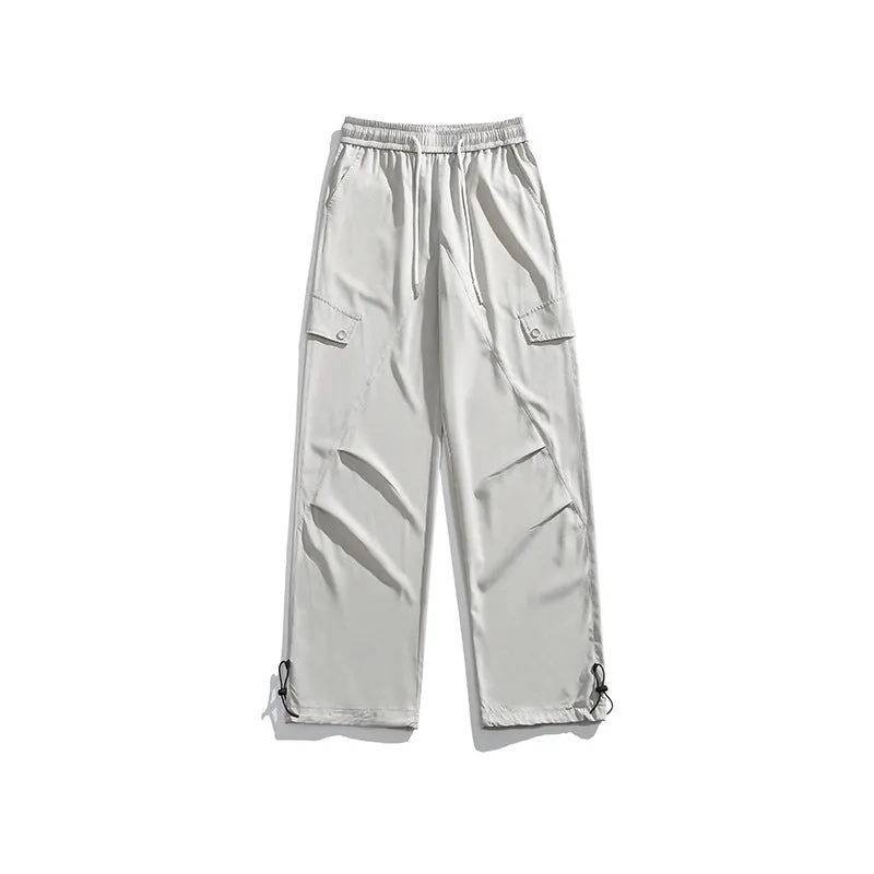 Three-proof Outdoor Splicing Metal Buckle Casual Straight-leg Exercise Casual Pants