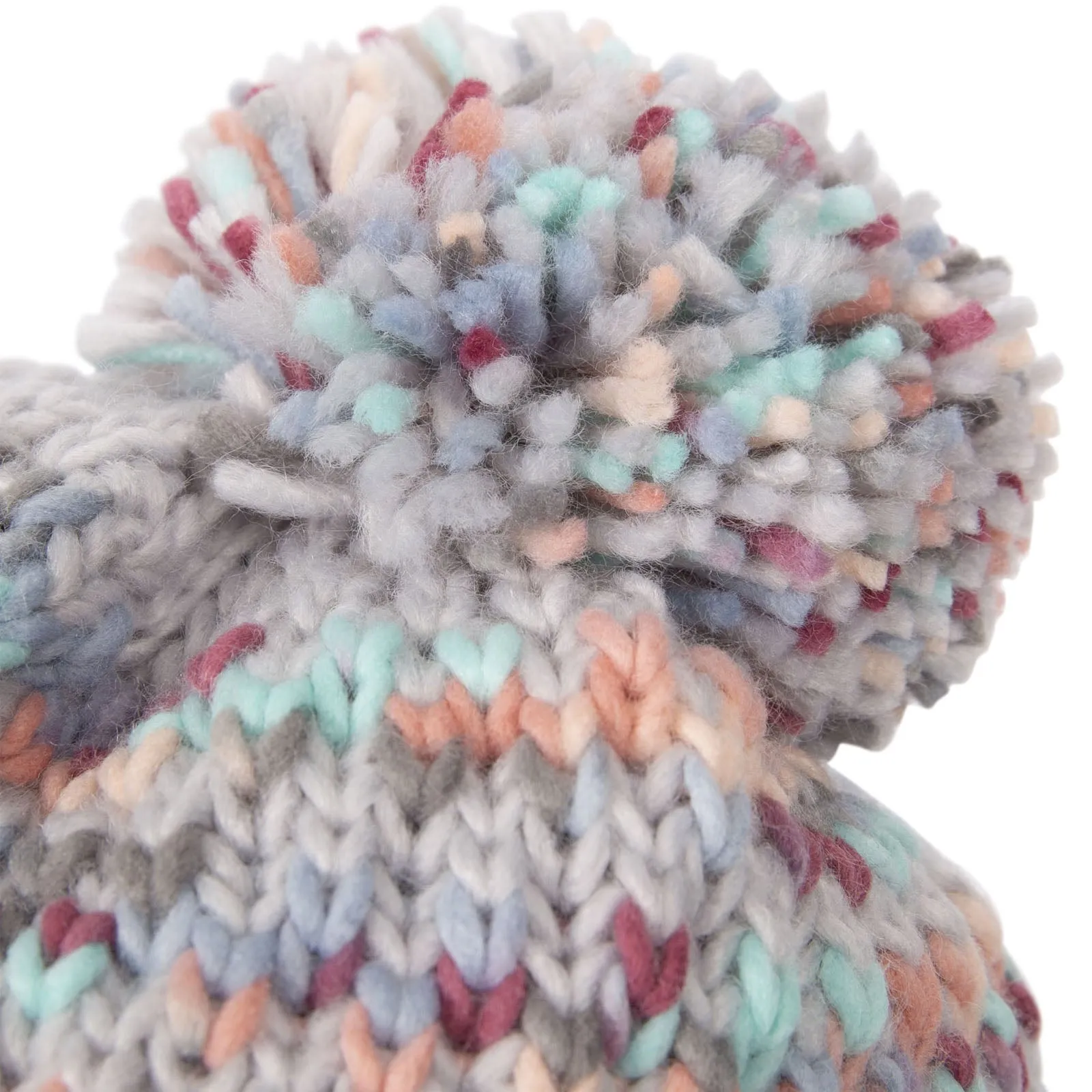 Trespass Womens Irmina Chunky Knit Knitted Bobble Hat - Multi