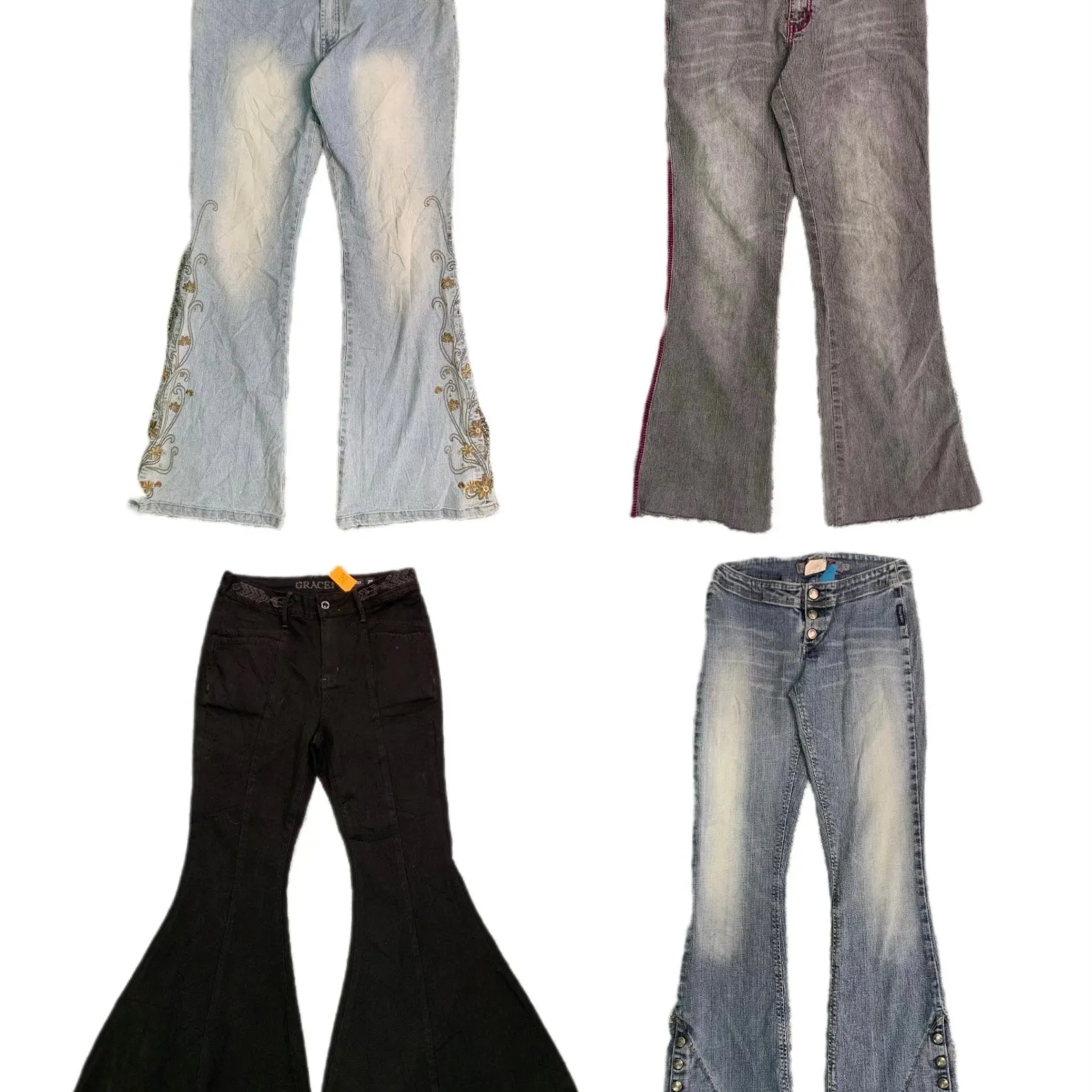 Unique Y2k Flared Jeans (RX-298)