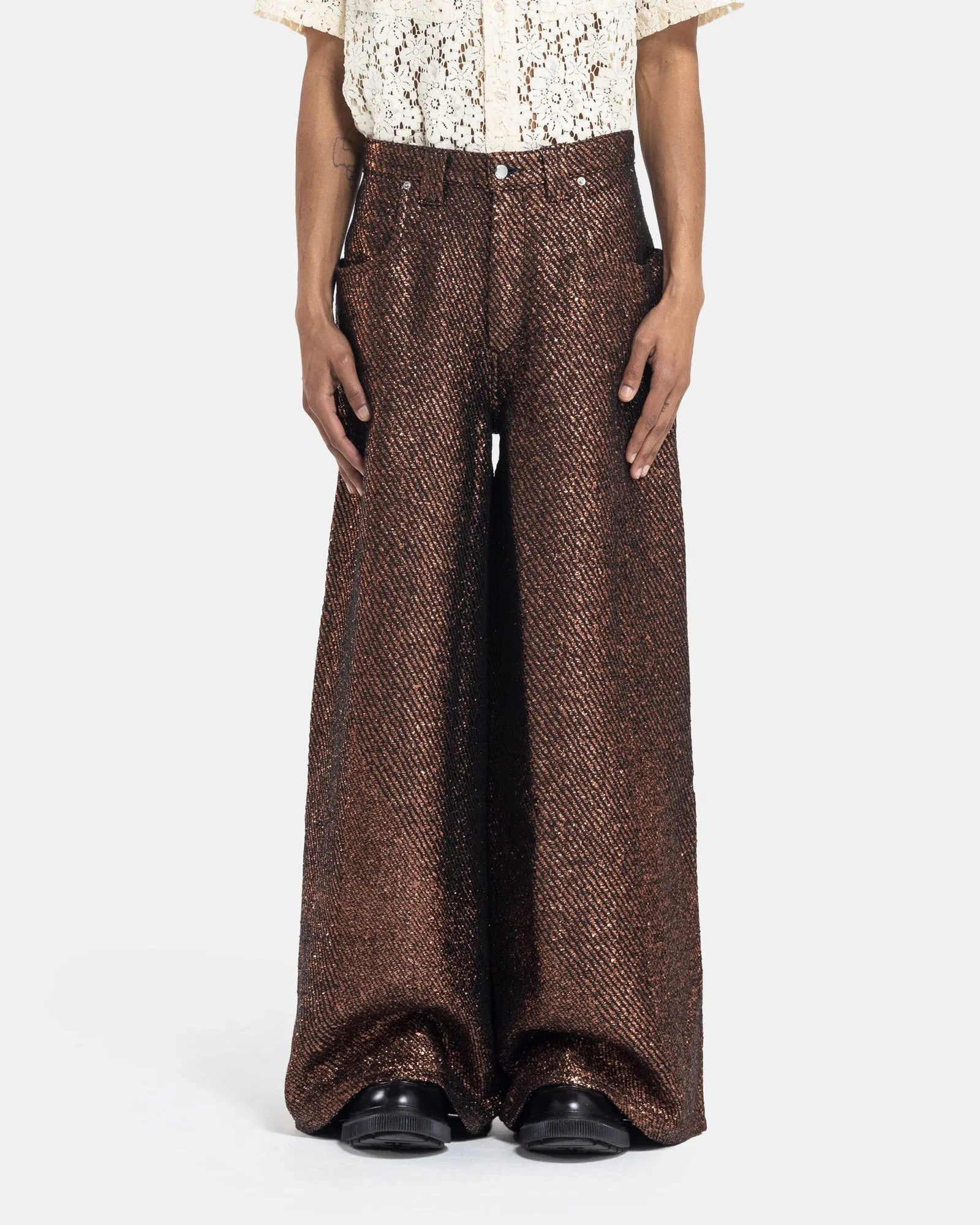 Unspun Ultra Wide Leg Jean in Tinsel