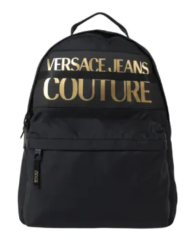 Versace Jeans Metallic Logo Backpack