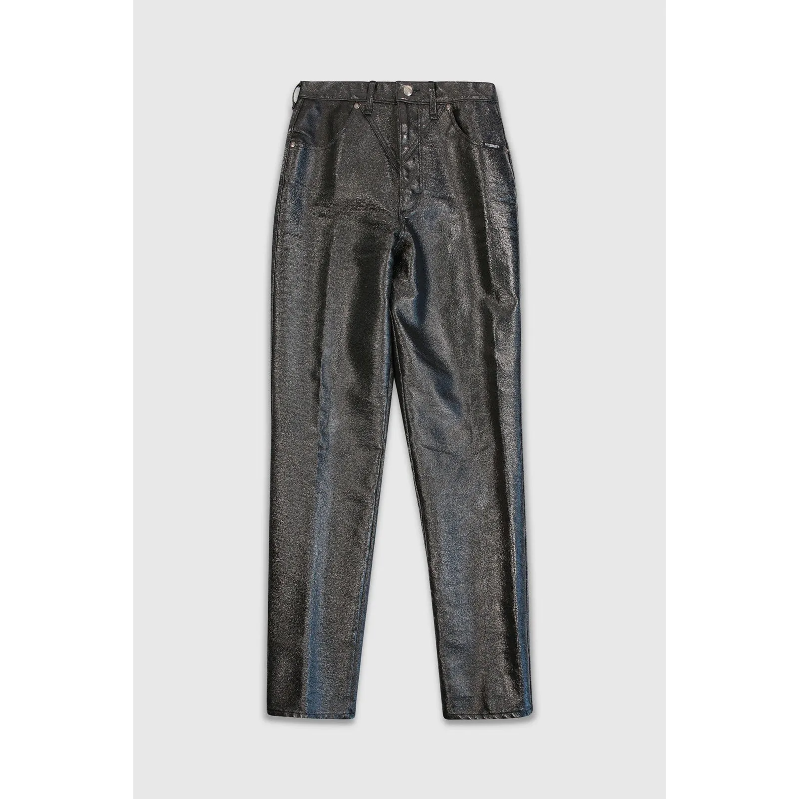 Vintage 90s Western Black Pleather Pants