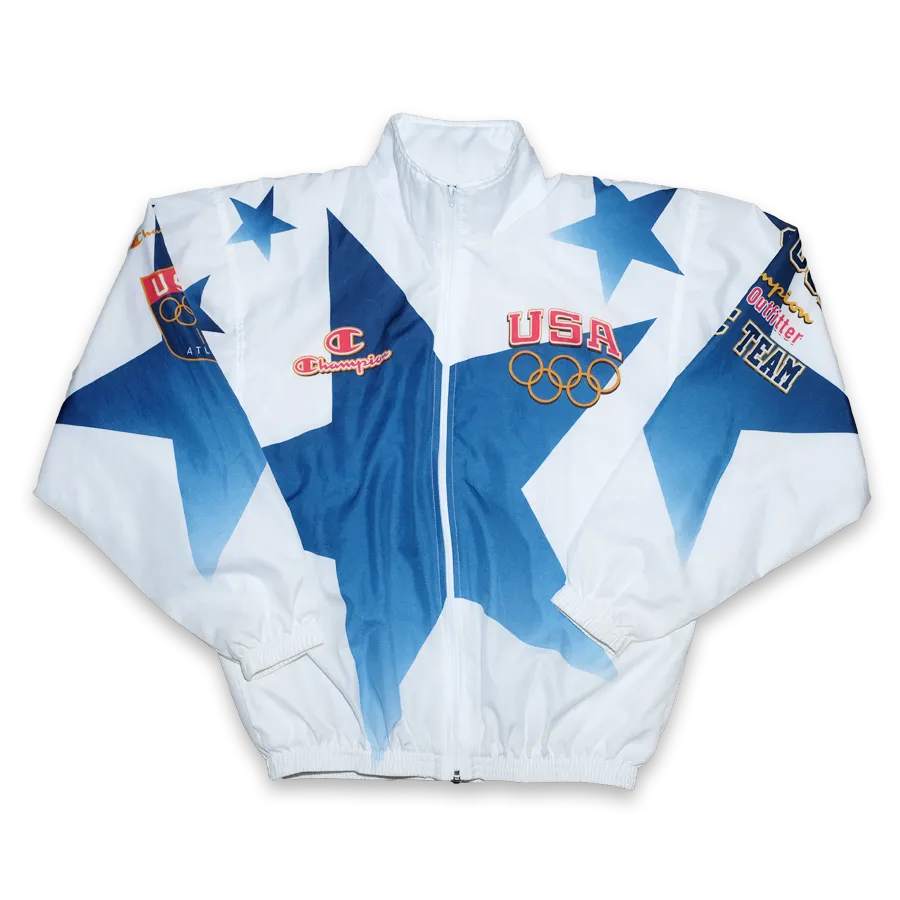 Vintage Champion USA Atlanta 1996 Track Jacket Large