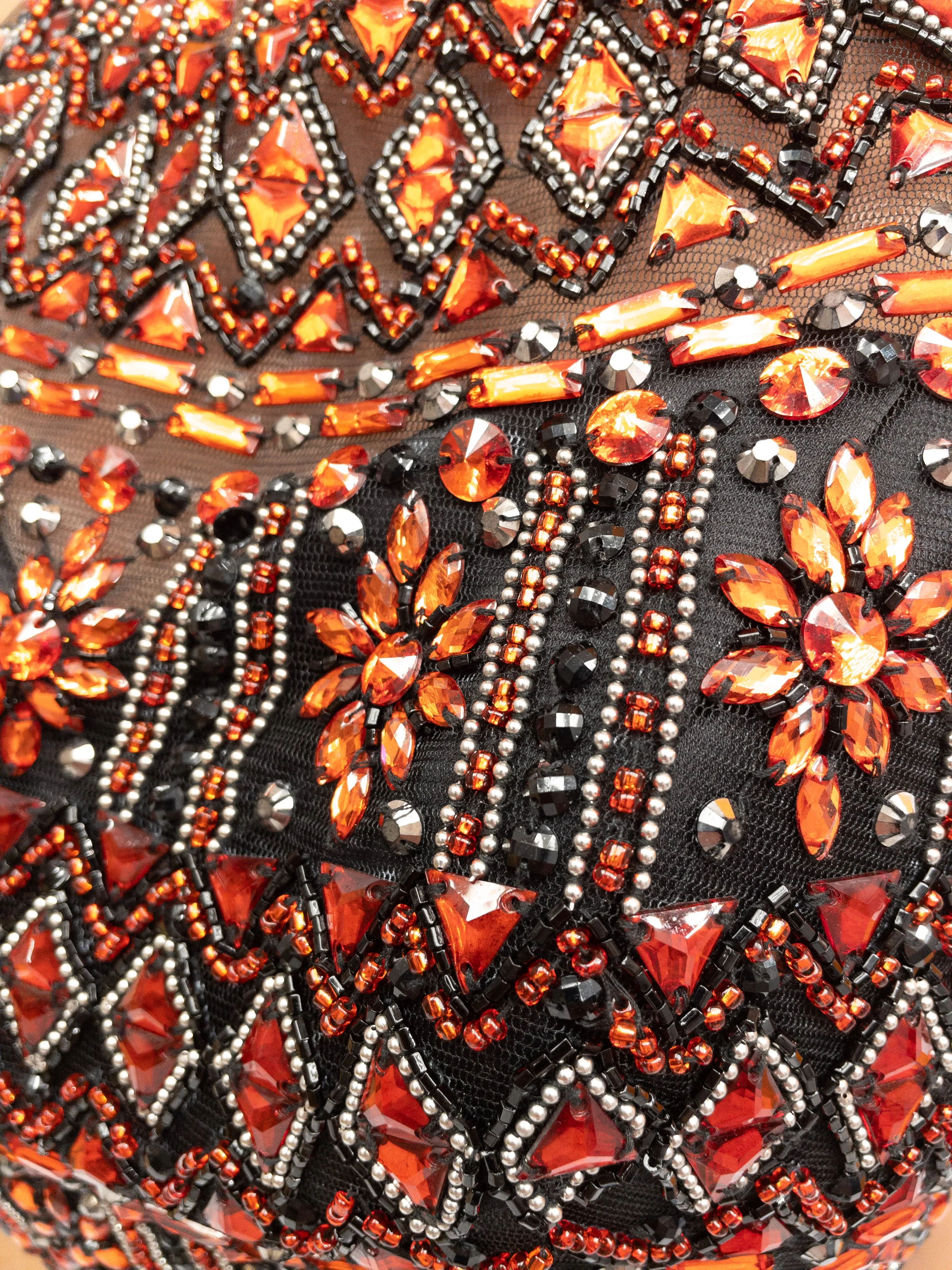 Vintage Rhinestone Crop Top