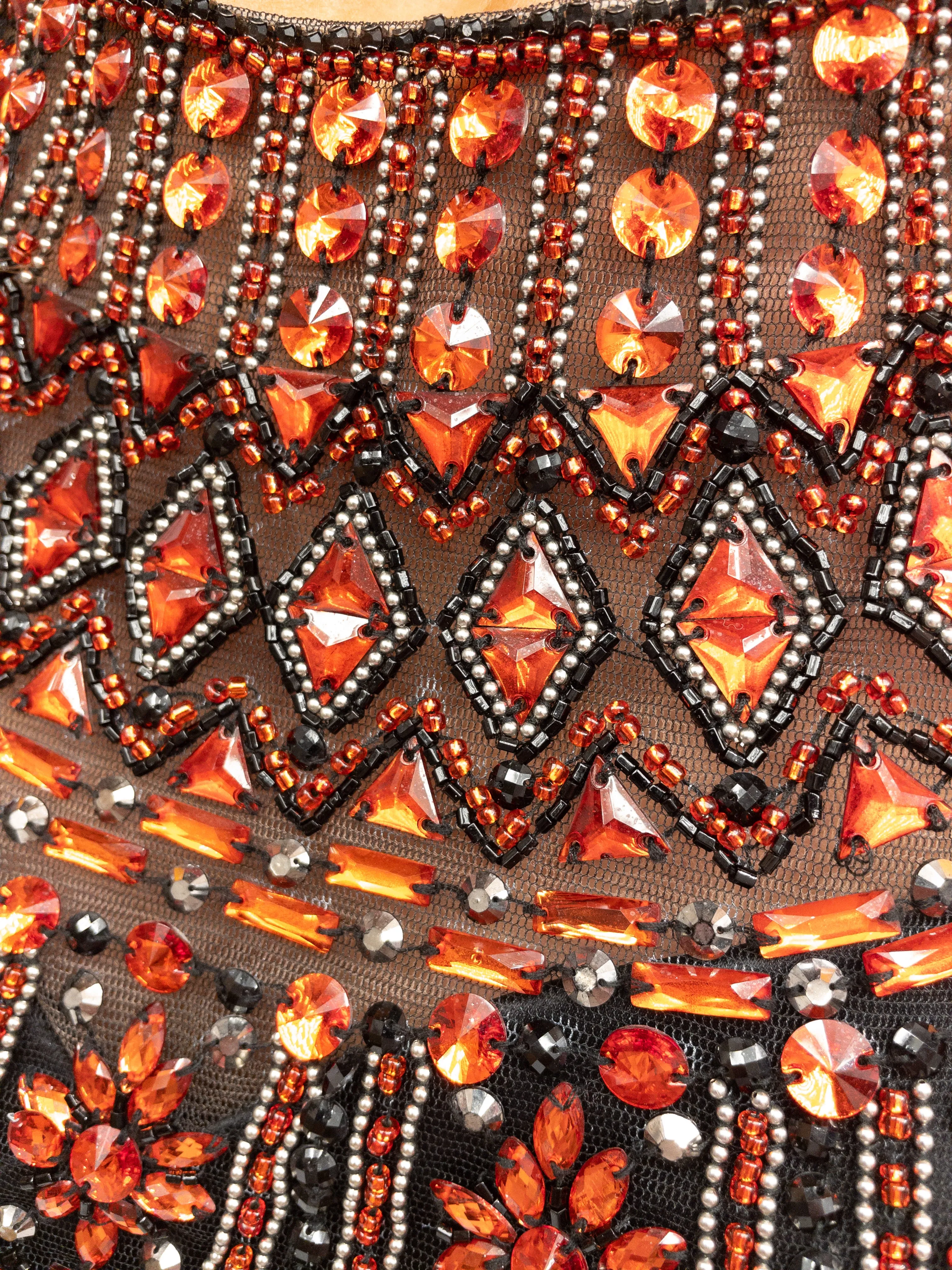 Vintage Rhinestone Crop Top