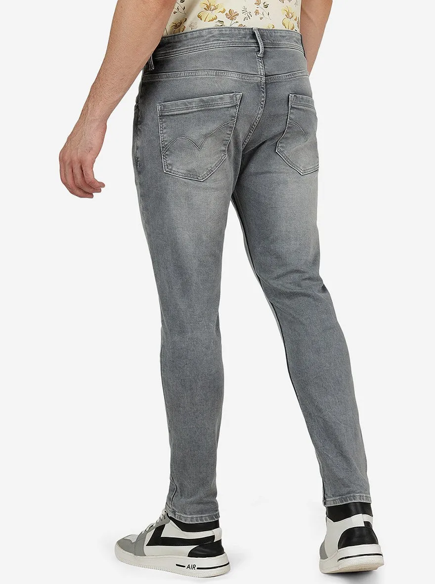Wild Grey Washed Rider Fit Jeans | JadeBlue