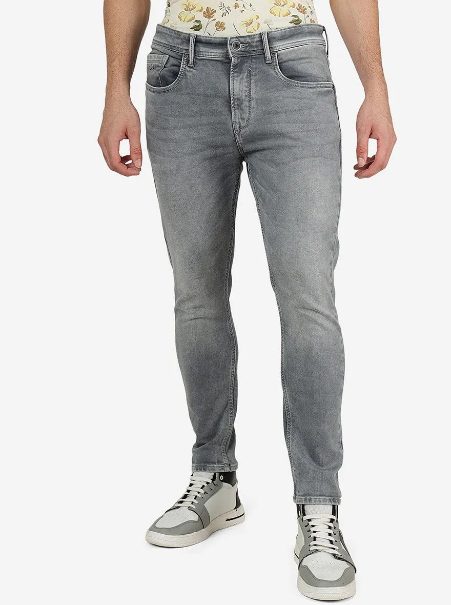 Wild Grey Washed Rider Fit Jeans | JadeBlue