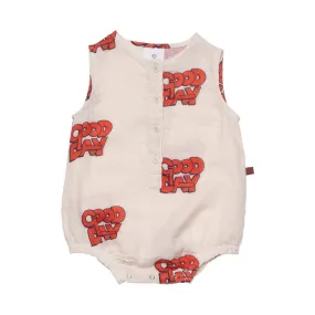 WYNKEN CLOUD/SETTING SUN WOVEN ROMPER