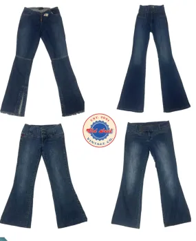 Y2K Unique Flared Denim Jeans