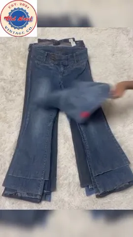 Y2K Unique Flared Denim Jeans