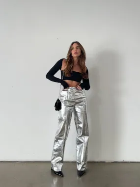 Zelda Metallic Trouser by 4th & Reckless - FINAL SALE